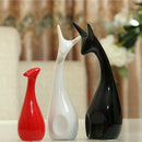 Nordic modern ceramic crafts Decoration / ornaments ...(Matte - deer Family G9Z2