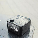 Alarm Clock Radio Wireless Bluetooth Speaker With Fm Radio & Cell Phone Sta