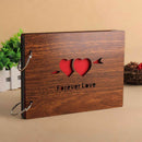Wooden Cover 8\'\' DIY Photo Album Ringbinder Camera Memories Stickys YS