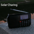 Solar Portable FM Pocket Radio Speaker Music Player with Flashlight,Sleep T P4U7