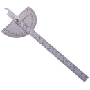 Stainless Steel 180 Protractor Angle Finder Arm Measuring Ruler 200mmx90mm