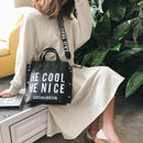 Korean Version Of the Wild Fashion Handbags Port Wind Broadband Shoulder Me