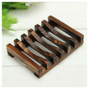 Wood Kitchen Bathroom Sponge Soap Dish Plate Box Holder Container Shelf,Siz