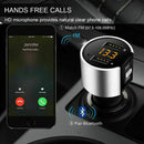 Handsfree Wireless Bluetooth4.2 Car Kit FM Transmitter Radio MP3 Player Dual USB