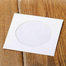 Mini 100 Pc White Paper Disc Bags Cases Media DVD CD Sleeves Packaging Case G7V7