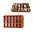 Non-Stick Brownie Pan Tin With Dividers,Heavy-Duty Divided Brownie Tray,18-