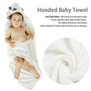 Boys Girls Hooded Baby Towel With Bear Ears Multifunctional Blanket Bamboo Fiber