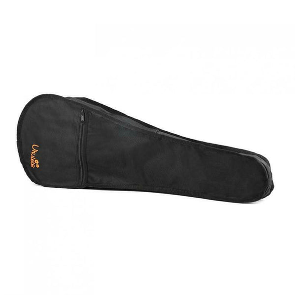 23 Inch Black Uke Bag Portable Ukulele Gig Bag Soft Case Waterproof Backpac