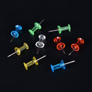 100x MultiColour Translucent Assort Push Pin Drawing Cork Board Office Decor!p3C