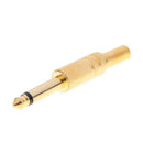 6.5mm 6.35mm 1/4in Male Mono Plug Adapter Headphone DIY Audio Connectors hv2n