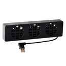 USB Cooler External Fan Air Circulation Cooling For  Switch Dock, Black
