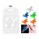 5Pcs Nail Extension Acrylic Tips Holder Shaping Clip Fibernail Manicure Tool Del