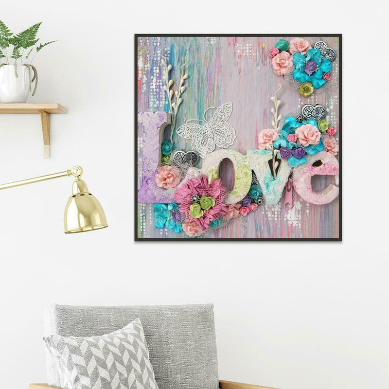 5D DIY Full Drill Diamond Painting Love Cross Stitch Embroidery Mosaic Kit