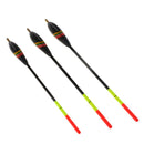 3pcs Rock Fishing Floats Balsa Wood Floats Bobbers Buoy Copper Head 3 Size