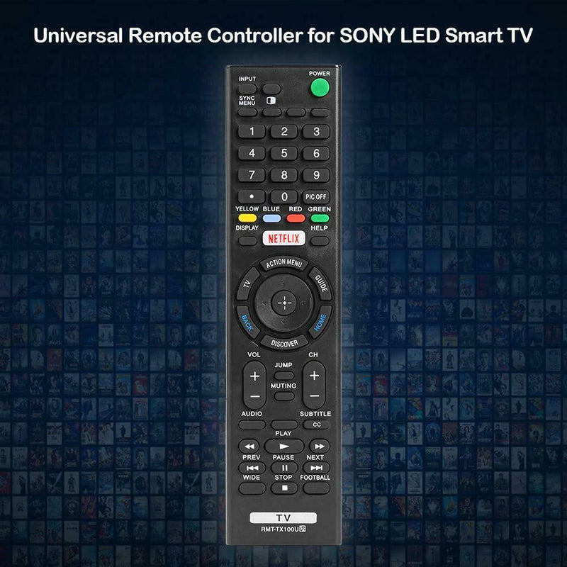RMT-TX100U LED TV Remote Control Black Smart Controller for SONY L-50W800C