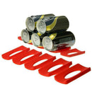 2pcs Folding Wine Bottle Rack Beer Holder Silicone Pad Save Space Organizer