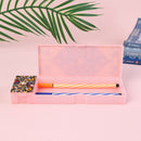 DIY Flower Special Shaped Diamond Painting 2 Grids Students Pencil Case