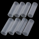 8Pcs 6cm Plastic 18650 Battery Holder Tube For Flashlight Torch Lamp LightW6 Bj