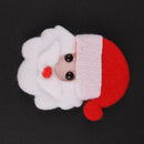 10pcs Santa Claus Christmas Shape Patch Padded Felt Festival Stickers Decor