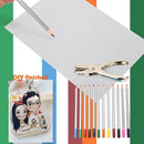 DIY Hand Drawing Shrinks Film Plastic Sheet Dink Art Coloe Pencil Painting