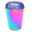 Nail Stamper Holographic Head Colorful Handle Shining Clear Silicone Stampe J4V3