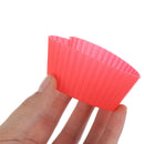 6PCS Silicone Mold Heart Cupcake Muffin Baking NonsticHeat Resistant Reusab_