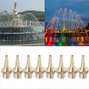 1/2 inch Fountain Nozzle Sprinkler Water Spray Head Straight Shape Brass, Pack
