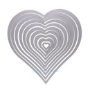 10X Heart Sewing thread Metal Cutting Dies DIY Scrapbooking Embossing Card Decor