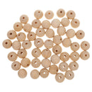 100x 20mm Natural Unpainted Round Wooden Spacer Bead Ball Jewelry Findings