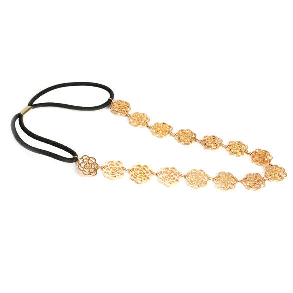 Lovely Cute Sweet Exquisite Carve Flower Hair Band Headband Necklace #gib
