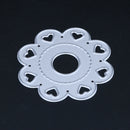 Slide Heart DIY Metal Scrapbook Craft Embroidery Cutting Die