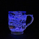 Glass Beer Mug Dragon LED Inductive Rainbow Color Flashing V2B5 Light Glow J9L1