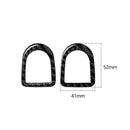 Carbon Fiber Door Lock Pin Knob Frame Cover Trim Stickers for Ford Mustang 09-13