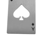 Poker Ace Of Spades Bar Soda Bottle Cap Beer Stainless Steel Bottle Opener