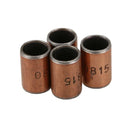 4 x brass tone self-lubricating plain bearing sleeve 15 * 10 * 8mm metal P9I3