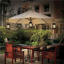 Solar Powered Candle Lights LED Camping Outdoor Lanterns Pavilion Light
