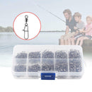200pcs Rolling Swivels Sea Fishing Tackle Rigs Carp Size 2/4/5/6/8/12