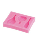 Casual Wine Bottle Glass Silicone Molds Soap Clay Molds Decorating Tools OA