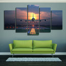 5Pcs Wall Painting Canvas Prints Modern Art Decoration Home DecorÃ¯Â¼Å’Plane