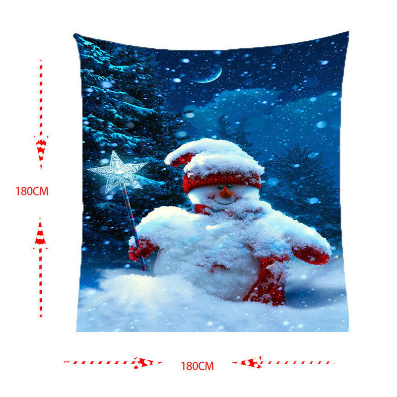 Xmas Merry Christmas Day Happy New Year Tapestry for Home Decor Wall Art-H