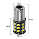 2Pcs White 1156 RV Trailer 33-SMD LED Interior Backup Light Turn Signal L-ME