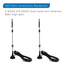 9DBi RP-SMA 2.4GHz 5GHZ High Gain WiFi Router Antenna for Wireless IP Camer