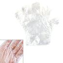 200pcs Disposable Gloves PE Plastic Film Fingers Clean Gloves Hair Dye Glo-OZ