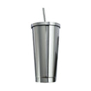 1 pcs Vacuum Flask Straw Cup Double Layer Water Cup 304 Stainless Steel
