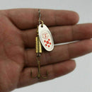 10 pieces spoon lure with blade 10 x 7g turning hard the towing and bass tr Q7O1