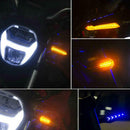4PCS Motorcycle LED Turn Signal Lamp Sequential Flowing Indicator Lights Amber