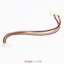 5Pcs 12V 3 Pin Female to 2/3 Pin Male PC Fan Power Splitter Extension Cable