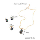 Women'S Fashion Retro 3 Pcs/Set Bride Wedding Luxury Crystal Necklace/Earri G9S2