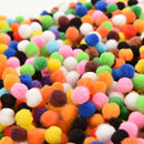 1000 Mixed FLUFFY Felt Pom poms Ball Assorted Colors Craft DIY snow balls   Z
