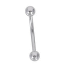 Stainless steel Curve Bent Barbell Plain Eyebrow Ring Body Piercing Jewelry D6K4
